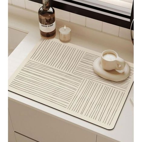 Tapis Égouttoir Vaisselle, Tapis Vaisselle Absorbant et Antidérapant, 40 x 60 cm Tapis Vaisselle Absorbant (1/3)