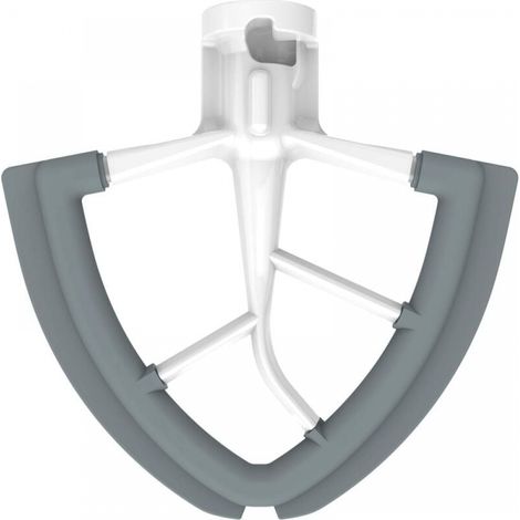 Mixer für KitchenAid Küchenmaschinen mit kippbarem Kopf, Ganzmetall-Rührflügel aus Druckguss mit flexiblem Silikon-Schüsselschaber