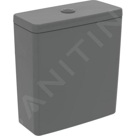 Ideal Standard i.Life B - Réservoir de chasse d'eau, remplissage par le bas, gris brillant T472358 (1/5)