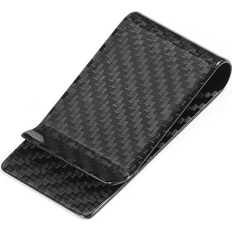 Visière Universelle en Fiber de Carbone pour Voiture, Support de Clip D'argent pour Carte de Crédit, Luxe, Robuste et élégant pour la Plupart des Voitures. (1/5)