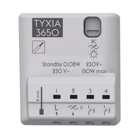 Delta Dore – Récepteur filaire pour variation d'éclairage avec minuterie – Poussoir et va et vient complet – Pour installation électrique (1/2)