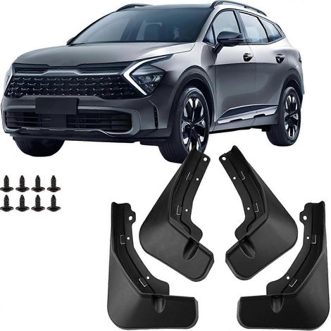 Bavettes de protection anti-éclaboussures compatibles avec Kia Sportage 2023, 2024 et 2025 - Accessoires de protection avant et arrière - Kit de 4 pièces (1/5)