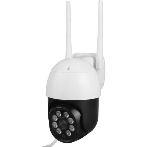 Caméra de Surveillance 5MP WiFi Extérieure sans Fil, Vision Nocturne Couleur 1080P, Compatible Application Tuya, Détection de Mouvement IA avec Alarme, Audio Bidirectionnel, Alimentation 100-240V Pris (1/5)
