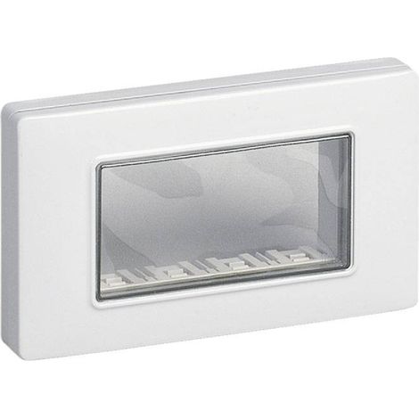 14944.01 Capot mural IP55 4 modules avec vis blanc