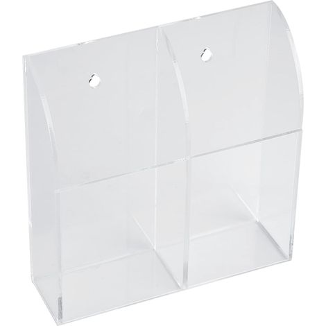 Support de Télécommande Boîtier de Télécommande Transparent Acrylique Acrylique Climatiseur Support de Télécommande Boîtier Boîte de Rangement Montage Mural 1 Boîtier (2 emplacements) (1/5)