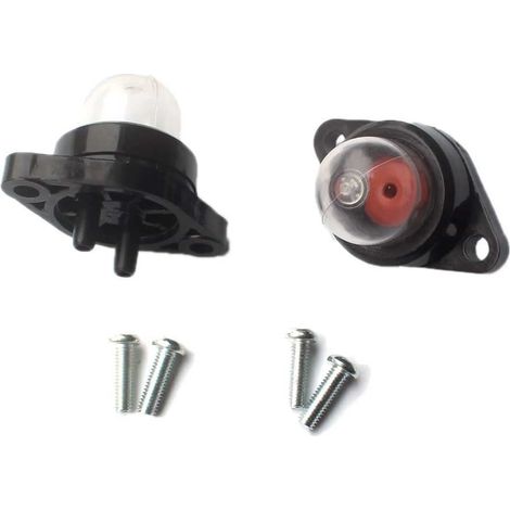 Pack of 2 Primer Pompe Poire D'amorcage Carburateur et Visserie pour 350 351 370 390 420 2050 2055 2115 2150 2155 2175 2250 Tronçonneuse (1/2)