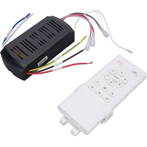 Ceiling Fan Light Remote Control Replacement Kit with Battery, Works in English, Universal for Household Use (1/4)