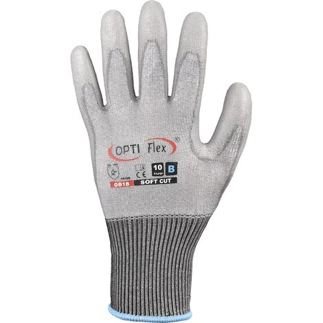 OPTIFLEX 0818-09 Handschuhe SOFT CUT Größe 9 grau EN 420, EN 388 PSA-Kategorie I (1/5)