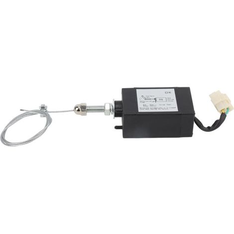 Électrovanne d'arrêt moteur, accessoire de coupure d'alimentation en carburant et d'arrêt de flamme pour groupe électrogène diesel 24 V CC (1/5)