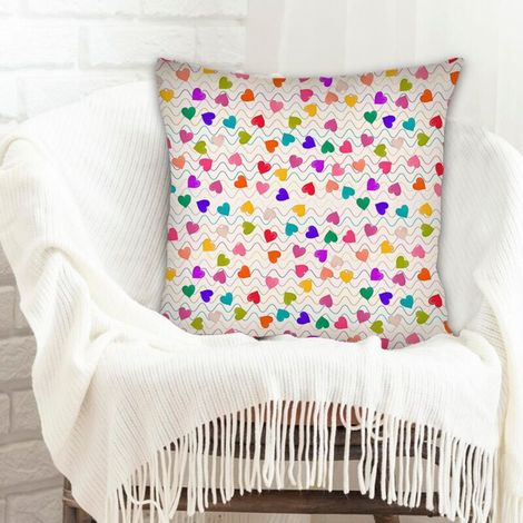 Housse de coussin décorative facile d'entretien pour canapé ou lit décoration de la saint-valentin (1/5)