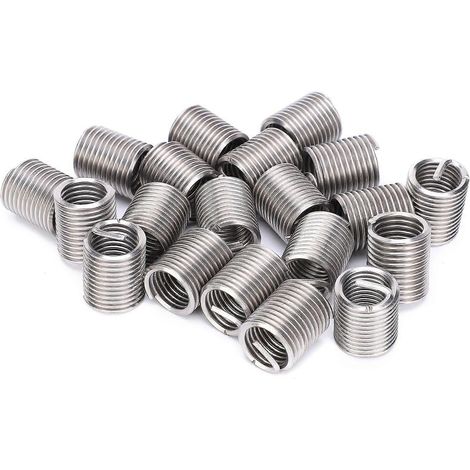 20 inserts filetés, outil de réparation d'écrous réducteurs, acier inoxydable, M14x22D