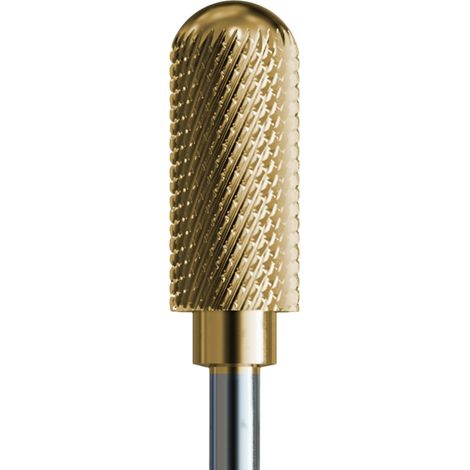 Fresa in carburo perfetta per materiali ibridi e gel con rivestimento in oro - Rullo delicato (1/3)
