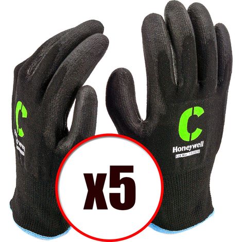 Lot de 5 paires de gants de travail en PU anti coupure Vertigo PU5 EN388 Taille - Taille 8 (1/4)