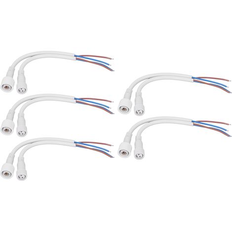 5 Kits de Connecteurs Électriques 2 Broches Étanches Mâle et Femelle - Branchement Rapide pour Câbles (1/5)