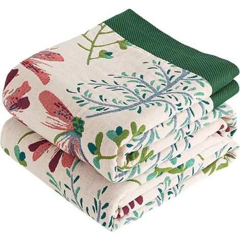 Grande couverture bohème pour canapé 100 % coton bio doux double face chaud simple 2 ou 3 places, fauteuil, couvre-lit. 150 x 200 cm, coloré (1/5)