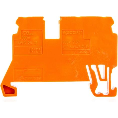 3-adriger Stecker 2,5 mm² orange 870-682