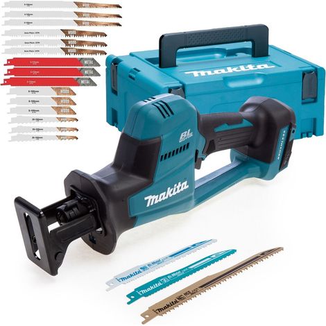 Makita DJR189Z 18v LXT Brushless Reciprocating Saw Compact + Makpac + 18 Blades (1/5)