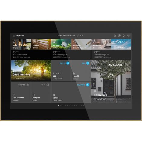 SmartTouch Ecran 10 noir/satin gold 2TMA310051B0003 ABB A181948 (1/3)