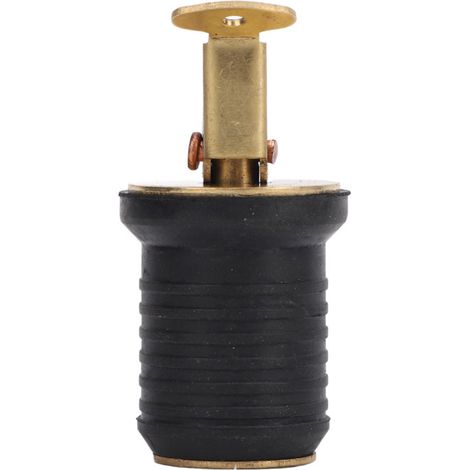 Bouchon de vidange en laiton pour vivier de bateau, bouchon de vidange étanche pour cale, poutre et digue, 2,5 cm (1 pouce). (1/5)