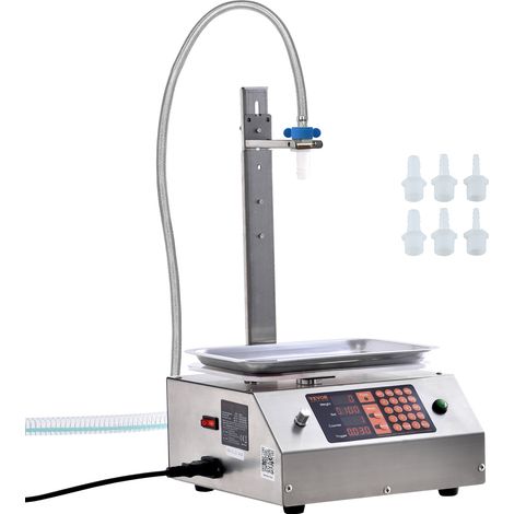 VEVOR Riempitrice Liquidi Capacita di Pesatura 30-15000 g, Riempitrice Liquidi Automatica per Bottiglie Controllo Digitale, Riempitrice da Banco per Imbottigliatrice Acqua Latte Vino Bevande Shampoo
