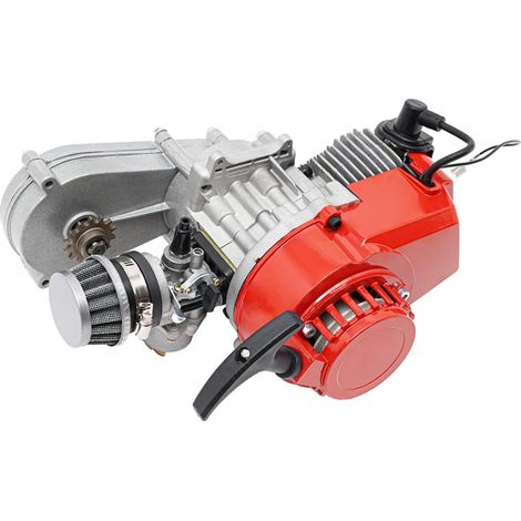 Gojoy – Moteur thermique 49cc 2 temps – Puissance 1,3 ch – Système de démarrage pullstart – Carburant essence 25:1 – Applications mini-motos et quads (1/5)