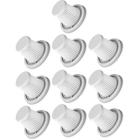 Lot de 10 filtres HEPA lavables pour aspirateur SSXCQ01XY (maison, voiture, mini, sans fil) - Pièces de rechange-AquaForge (1/5)