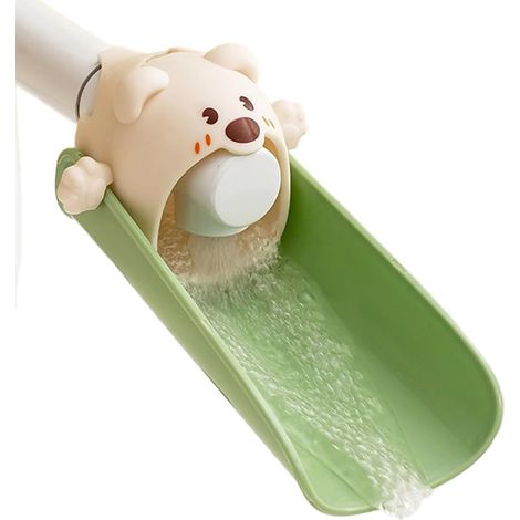 CCYKXA Kinderwaschbecken, Kinderarmaturverlängerung, mit Temperatursensor, Silikon-Armaturenverlängerung, Armaturverlängerung für Kinder, Babys und Kleinkinder