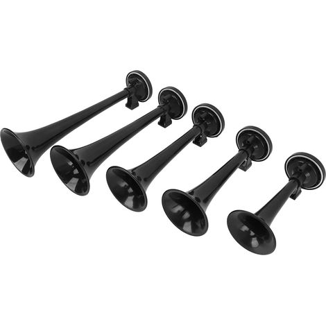 Horn de Train pour Camion, 5 Cornes à Air à Air Trompette pour Camion Abd avec Accessoires pour Navire de Train de (1/5)