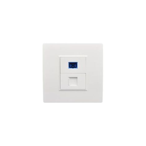 Interface fibre optique Sc, prise murale, panneau de prise réseau Rj45, type Connecto1-Crezuo