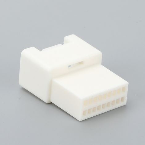 Teile für die Umrüstung von Autoradios: Stecker, weibliches Gehäuse, Gummigehäuse, nicht angeschlossener Anschlussstecker, Kabelbaumstecker (1/4)