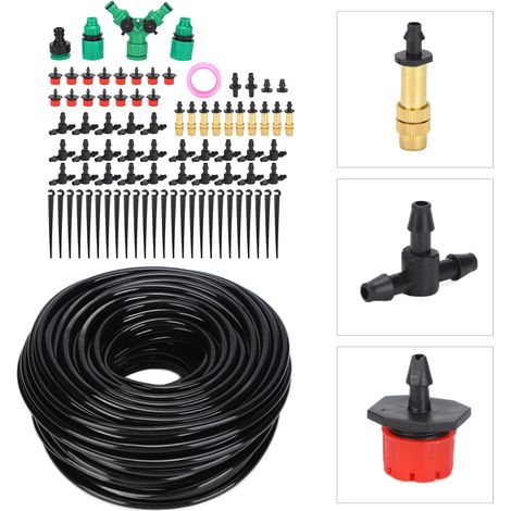 Kit d'adaptateurs pour buse d'arrosage automatique 25 m 4/7 pour système d'irrigation de jardin, serre, terrasse et pelouse. (1/5)