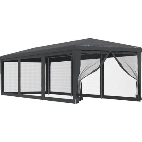 Carpa para fiestas, plástico resistente, diseño a prueba de la intemperie, GRIS (1/2)