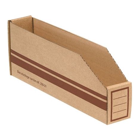 Bac de stockage en carton - 1,6 litres - Lot de 50