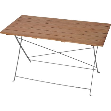 Biergartentisch Garmisch, Klapptisch Gartentisch, lackiert 120x60x70cm natur (1/5)