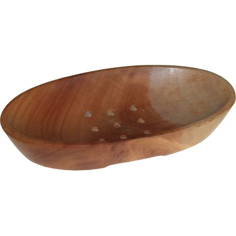 Porte-Savon Classique en Acajou - Ovale- Vendu par 1 (1/4)