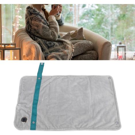 Couverture chauffante USB avec contrôle de la température, couverture chauffante électrique multifonctionnelle, chaude et confortable, pour la maison et le bureau, argent (1/5)