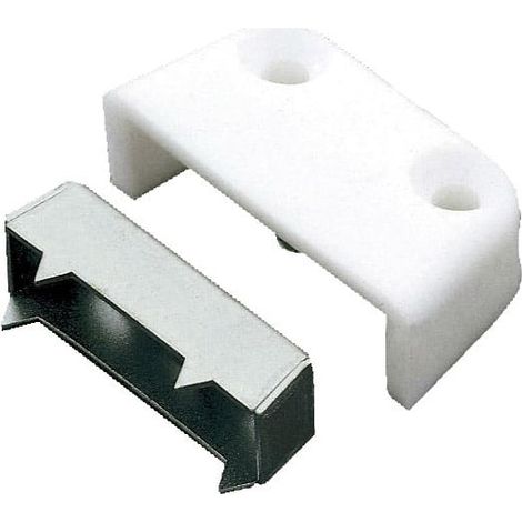 Caja de: 50 Uds. Cangrejo Plastico Rapid New Isaac Blanco (1/4)