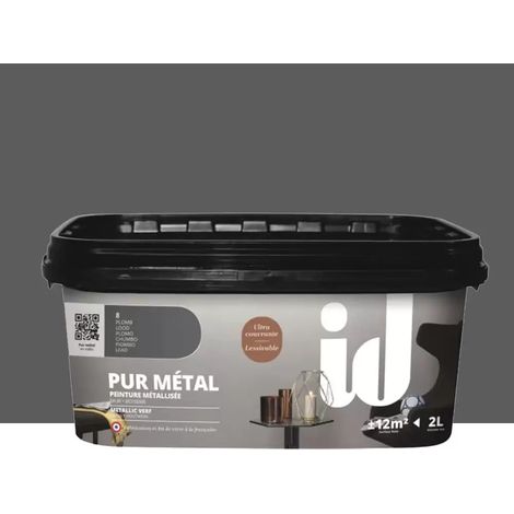 Peinture métallisée ID Pur Métal Plomb n°8 2 L (1/2)