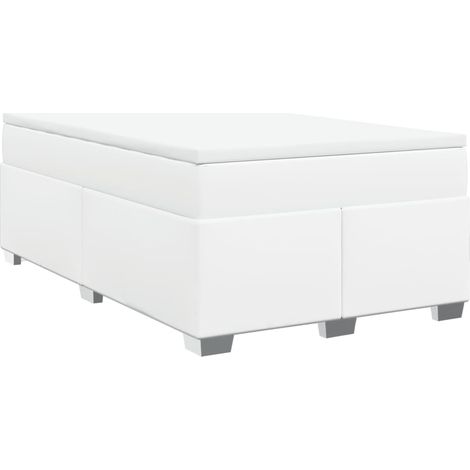 Maison Exclusive - Boxspringbett mit Matratze Weiß 120x200 cm Kun (1/5)