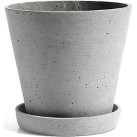 [GEBRAUCHT] B-Ware Hay Blumentopf übertopf Blumentopf Mit Untersetzer Grau Polystone Groß