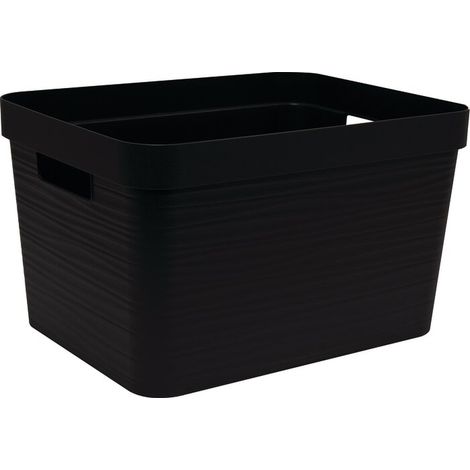 Aufbewahrungsbox Stone Schwarz 30l