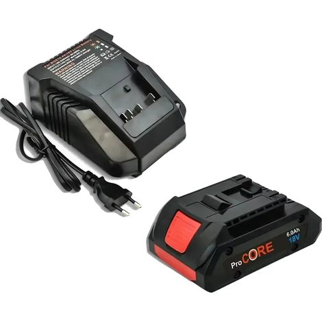 Batterie Li-ion, capacité de 6000mAh, compatible avec les systèmes 18V, 6.0Ah 1pc Chargeur 1p (1/2)