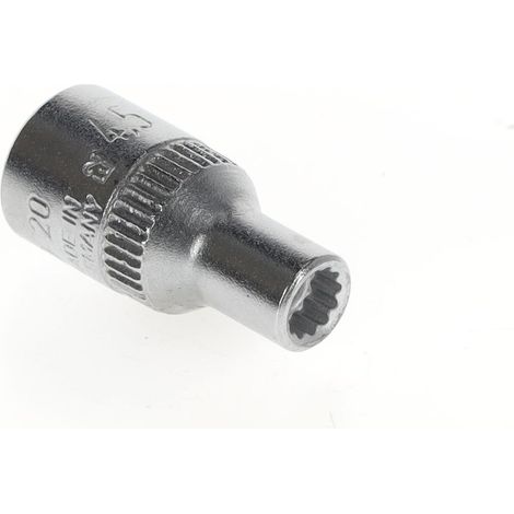 D 20 4,5 Vaso para llave de vaso 1/4" perfil UD 4,5 mm (1/4)