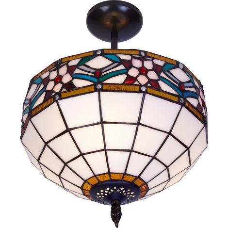 Niedrige Deckenleuchte mit Schirm, indirektes Licht, Durchmesser 30 cm, Museumsserie