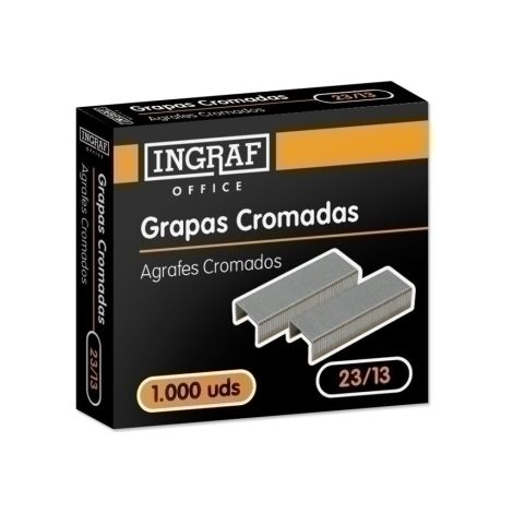 Grapas office gruesos 23/13 galvanizadas caja de 1000