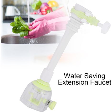 Robinet de Cuisine Économiseur d'Eau avec Flexible Anti-Éclaboussures, Pulvérisateur Vert 18 cm (1/5)