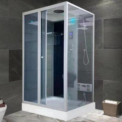 Bagno Italia Box doccia idromassaggio 100x100cm con 6 getti bluetooth led radio (1/3)