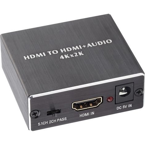 Convertisseur/extracteur audio HDMI 4K2K : sortie HDMI + SPDIF + 3,5 mm (1/5)