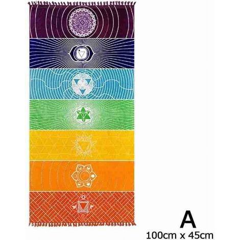 Tapis De Plage - Tapis De Yoga - Tissu Polyester - Dimensions 100 x 45 cm Ou 150 x 70 cm - Usage Multifonctionnel - 1 Pièce (1/5)