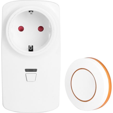 Prise Télécommande Sans Fil - 2 Voies - Puissance Max 2000 W - Pour Appareils Électroménagers et Éclairage - 1 Pièce (1/5)
